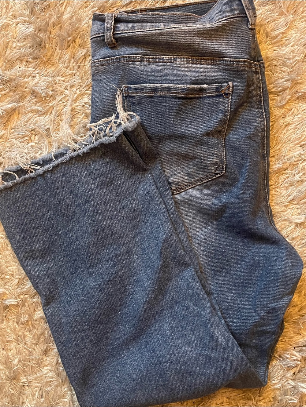 Kensie Vintage Luxe Savannah High Rise Flare Crop Jeans Size 14/32